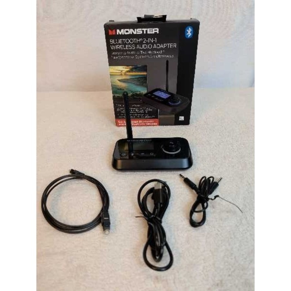 Monster Bluetooth 2-in-1 Wireless Audio Transmitter Receiver Adapter